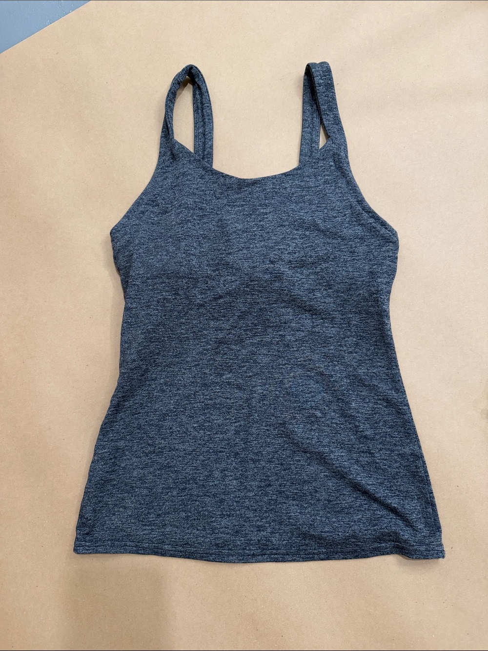 ALO Yoga Dark Charcoal Grey Tank Top - Slim Strap Active Cami